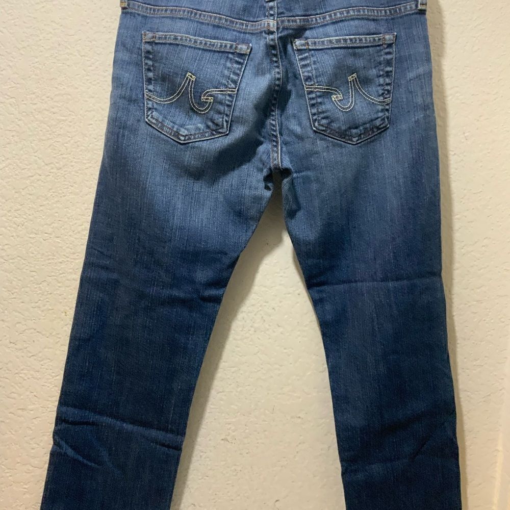 AG ADRIANO GOLDSCHMIED- Women’s Medium Wash Tomboy Crop Jean, Size 27 - Picture 5 of 8